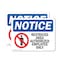 Signmission Restricted Area Authorized Employees Only OSHA Notice Sign, Vinyl Decal, 24in W x 18in L, 2PK OS-2PACK-NS-D-1824-L-16477 - alternate 1